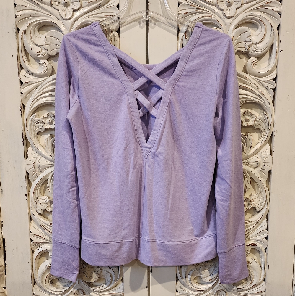 COPY - Old Navy purple open back sweatshirt